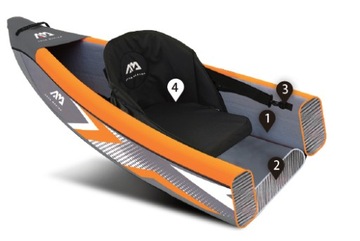 Kajak Pompowany Tomahawk Air-K 375 + wiosło KP-1