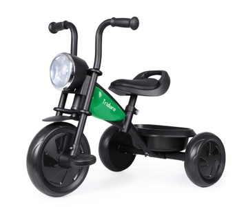 Rowerek Trójkołowy motocykl jeździk dla dzieci Triduro zielony Qplay