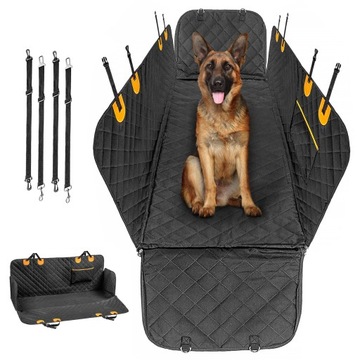 КОВРИК ДЛЯ СОБАКЫ АВТОМОБИЛЬНЫЙ ЧЕХОЛ С ЗАЩИТНЫМ РЕМНЕМ НА МОЛНИИ