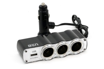 PRZEDŁUŻACZ PRZEDŁUŻKA ZAPALNICZKI 12V 24V USB