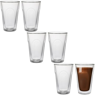 Szklanki termiczne FLORINA Malachit C 400ml 6szt. podwójne ścianki