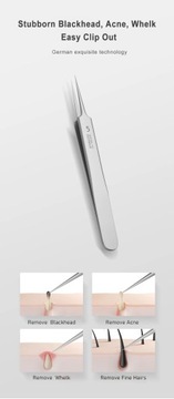 Немецкий сверхтонкий №. 5-клеточный пинцет от прыщей, черных точек, салон красоты