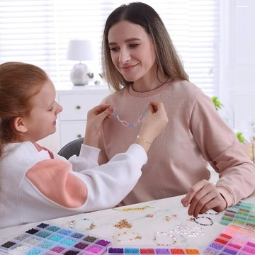 НАБОР БИСЕРОВ ДЛЯ ИЗДЕЛИЯ БУКВ БРАСЛЕТОВ ДЕТСКИМ ПОДАРОК