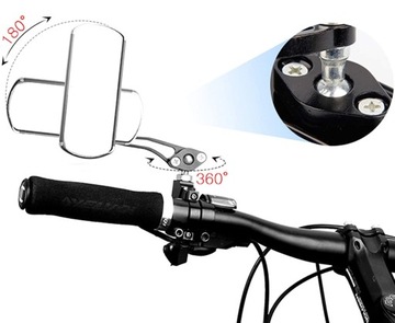 2 ВЕЛОСИПЕДНЫХ ЗЕРКАЛА ДЛЯ РУЛЯ, РЕГУЛИРУЕМОЕ, комплект ЛЕВЫЙ/ПРАВЫЙ