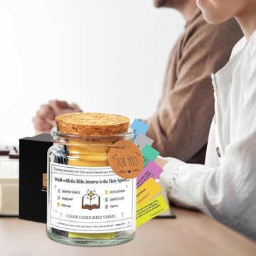 Банка для библейских заметок для эмоций, библейские заметки ручной работы с на.