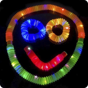 POP TUBE SENSORY СВЕТЯЩИЕСЯ трубки 6 шт. XXL.
