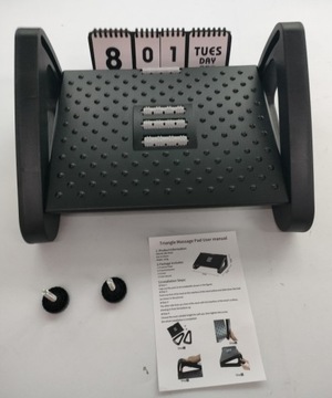 ТРЕУГОЛЬНАЯ ОФИСНАЯ ПОДНОЖКА С РЕГУЛИРУЕМЫМИ РОЛИКАМИ