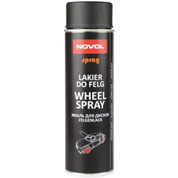 NOVOL Wheel Spray Lakier do Felg Kołpak Czarny Mat