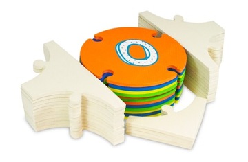 GRUBA MATA EDUKACYJNA puzzle PIANKOWE XXL 160x120