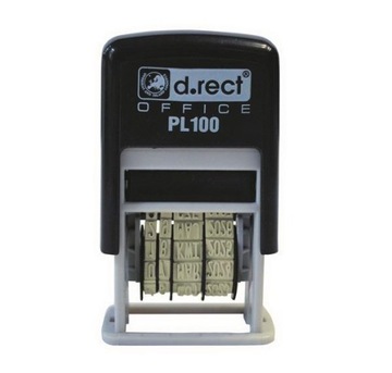 Штамп даты D.Rect PL100, польская версия x12