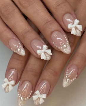 БАНТЫ ДЛЯ НОГТЕЙ В КОРОБКЕ 30 ШТ. РАЗНЫЕ ЦВЕТА УКРАШЕНИЯ НОГТЕЙ