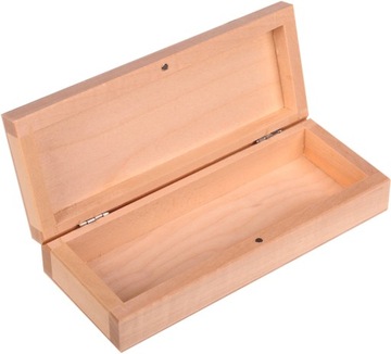PUDEŁKO drewniane 18x7,3cm z magnesem PIÓRNIK eko