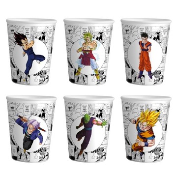 KUBKI PAPIEROWE DRAGON BALL NA IMPREZĘ URODZINOWĄ