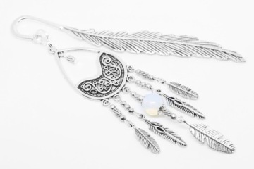 ЗАКЛАДКА «ЛОВЦ СНОВ», белый опалит