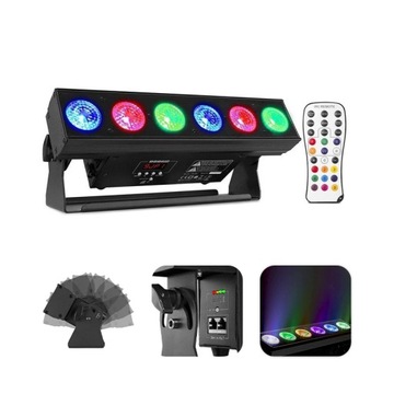 Reflektor OŚWIETLACZ LED ULTRAFIOLET RGBAW UV 6w1