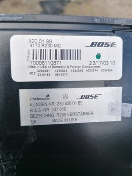MERCEDES W230 R230 ZESILOVAČ BOSE MODUL SL JEHLA