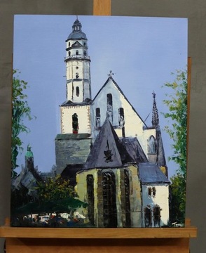 7757 współczesny obraz olejny na płótnie, 50x60