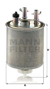 MANN FILTR PALIVA RENAULT LATITUDE (L70_)