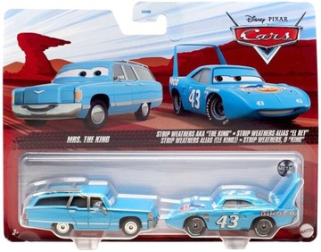 MATTEL CARS AUTA KRÓL DINOCO ŻONA KRÓLA MRS KING STRIP WEATHERS 1:55 NOWY !