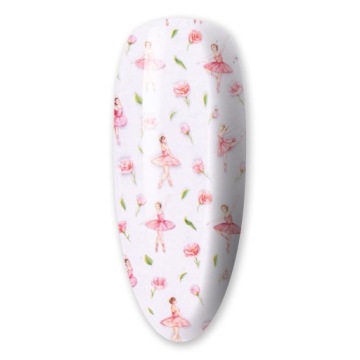 Дизайн ногтей из переводной фольги ВЕСЕННИЕ РОЗЫ 1