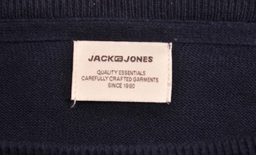 JACK&JONES sweter NAVY regular BASIC KNIT _ L