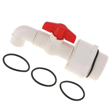 90 stopni UPVC Ton Barrel Wymiana Outlet Tap Kran do wody olejowej 25mm