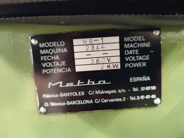 УНИВЕРСАЛЬНЫЙ ФРЕЗЕРНЫЙ СТАНОК МЕТБА-МБ1