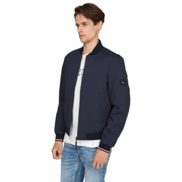 -40% TOMMY HILFIGER KURTKA BOMBER GRANATOWA S