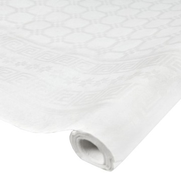 OBRUS w ROLCE Biały ŚLUB Komunia WESELE 120x800