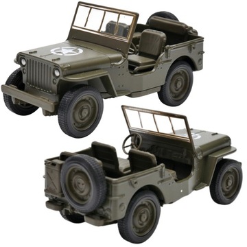 RESORAK AUTO MODEL METALOWY WELLY Jeep Willys 1:34 NA PREZENT