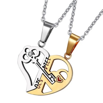 KLUCZOWY NASZYJNIK WISIOREK SERCA MIŁOŚCI PUZZLE