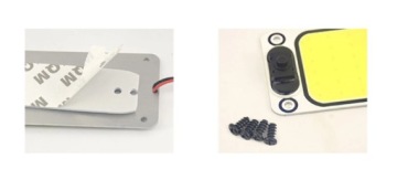 Освещение кабины ПАНЕЛЬНАЯ СВЕТОДИОДНАЯ ЛАМПА 12-24В Выключатель 87SMD ULTRA SLIM 2 шт.