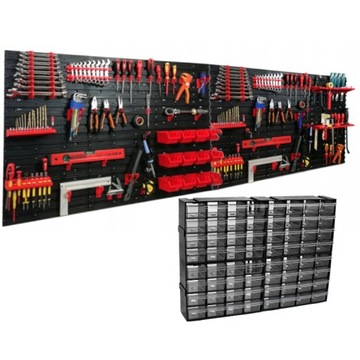 TABLICA NARZĘDZIOWA 240x80cm SZUFLADKI MODUŁOWE