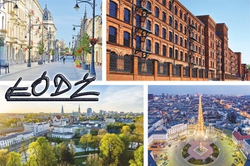 ŁÓDŹ - MAGNESY NA LODÓWKĘ