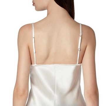 INTIMISSIMI koszulka top JEDWAB bianco latte M/38