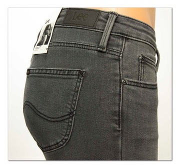 Lee SCARLETT R. Grey spodnie jeans Skinny W28 L33