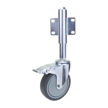 Gate Wheel Adjustable Height Flexible Metal Heavy Duty Gate Helper Gray