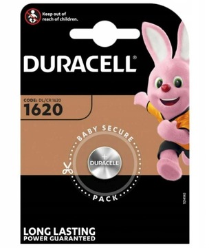 1x Bateria Litowa DURACELL 1620 DL1620 CR1620 3V