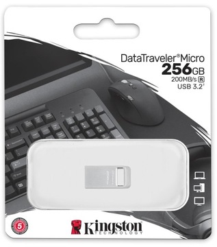 Metalowy Pendrive KINGSTON DT Micro G2 256GB 200MB/s