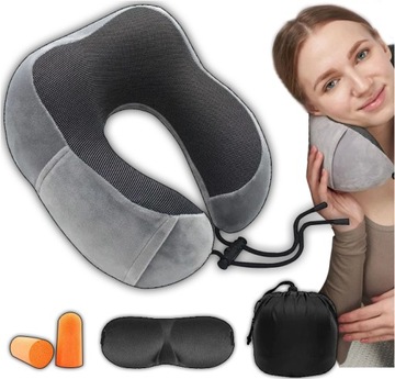 PODUSZKA PODRÓŻNA TURYSTYCZNA ROGAL NA SZYJĘ ZAGŁÓWEK DO SAMOCHODU OPASKA