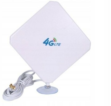 ANTENA 4G LTE 35dbi SMA AG401 BIAŁA