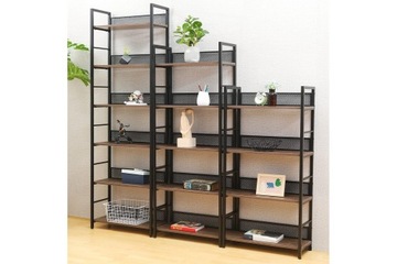 КНИЖНЫЙ ШКАФ-ПЕРЕДАТКА RAW R6 ДУБ/ЧЕРНЫЙ