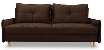 Kanapa sofa z funkcją spania rozkładana NAPOLI w stylu skandynawskim