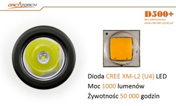 Фонарик Orca Torch D500+