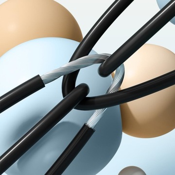 Умная скакалка с прыжковой машиной черного цвета