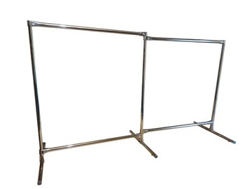 WIESZAK STOJĄCY 2M STOJAK NA UBRANIA DO SKLEPU GARDEROBA METALOWA 200CM