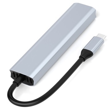 АДАПТЕР-концентратор 5 в 1 USB-C HDMI 4K 3x USB 3.0 АДАПТЕР ДЛЯ MACBOOK M1 PRO AIR