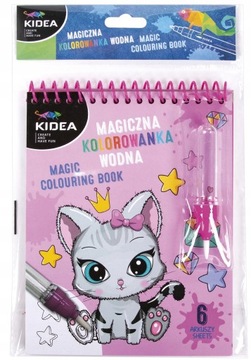 KIDEA MAGICZNA KOLOROWANKA WODNA KOTKI, KOTY