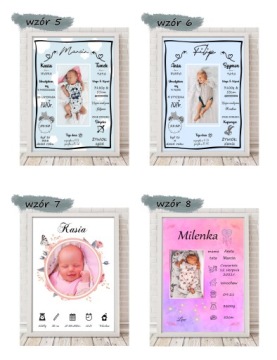 ПОДСКАЗКА с фото День Рождения Крещение w11 + РАМКА А4