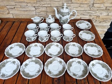 Serwis kawowy naczynia dzbanek porcelana BAVARIA